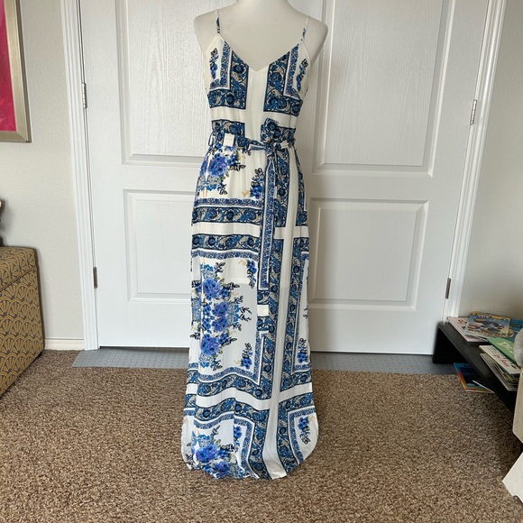 Asos Scarf Print Maxi Dress - Picture 2 of 5